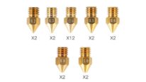 creality brass nozzles variety pack list of nozzles