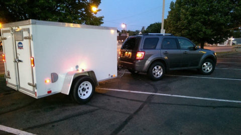 trailer and SUV ready to go