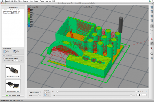 3D print toolpath preview