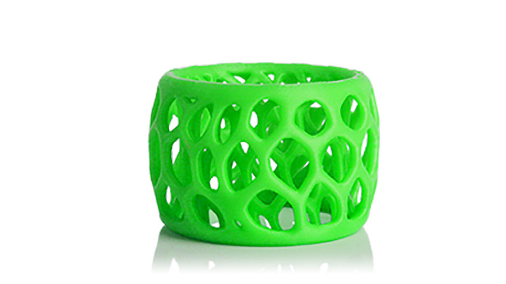 neon green cube filament