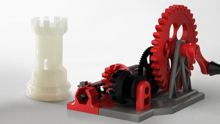 3D print castle and gears