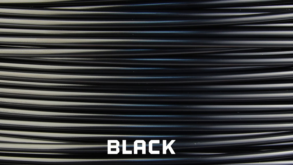 black 3d printer filament