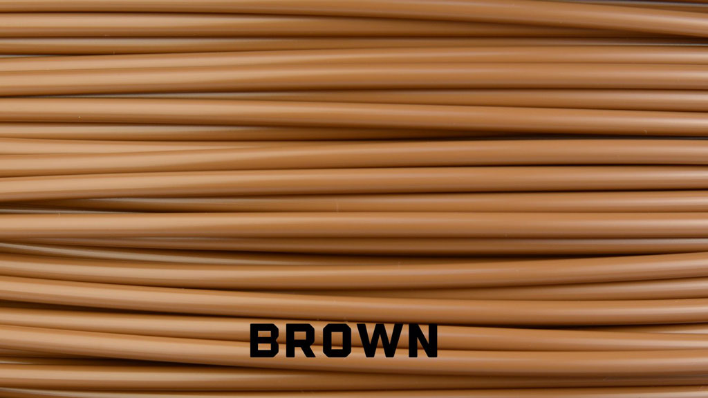 brown 3d printer filament