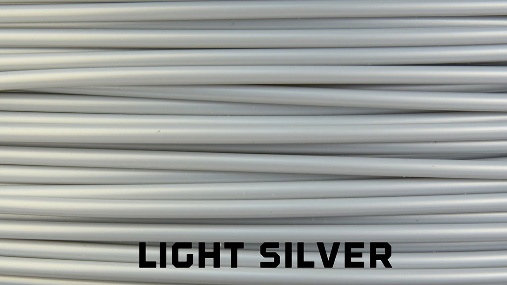 light silver 3D printer filament