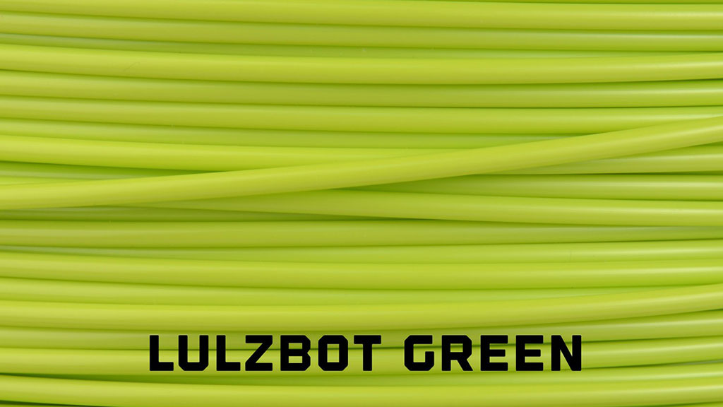 lulzbot green 3D printer filament