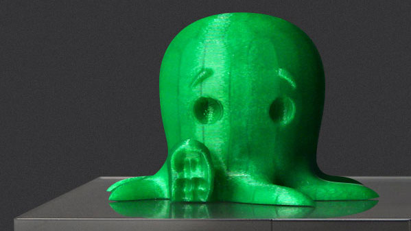 translucent green PLA filament