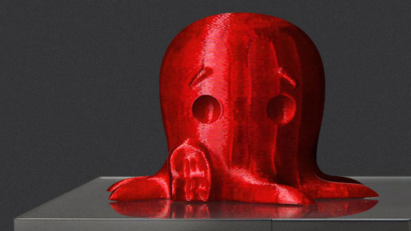 translucent red PLA filament