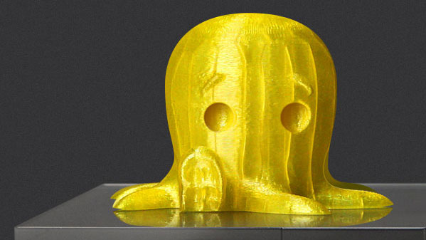 translucent yellow PLA filament