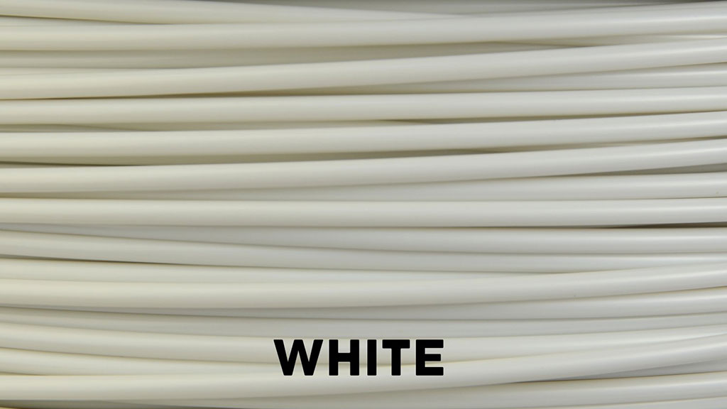 white 3d printer filament