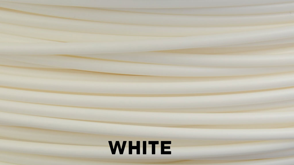 white 3d printer filament