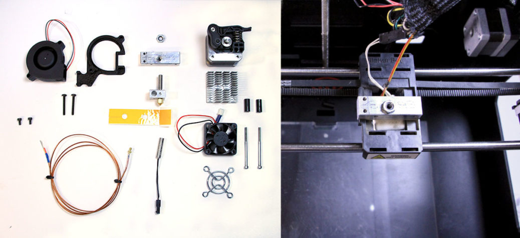 MakerBot extruder parts - 3d printer parts list