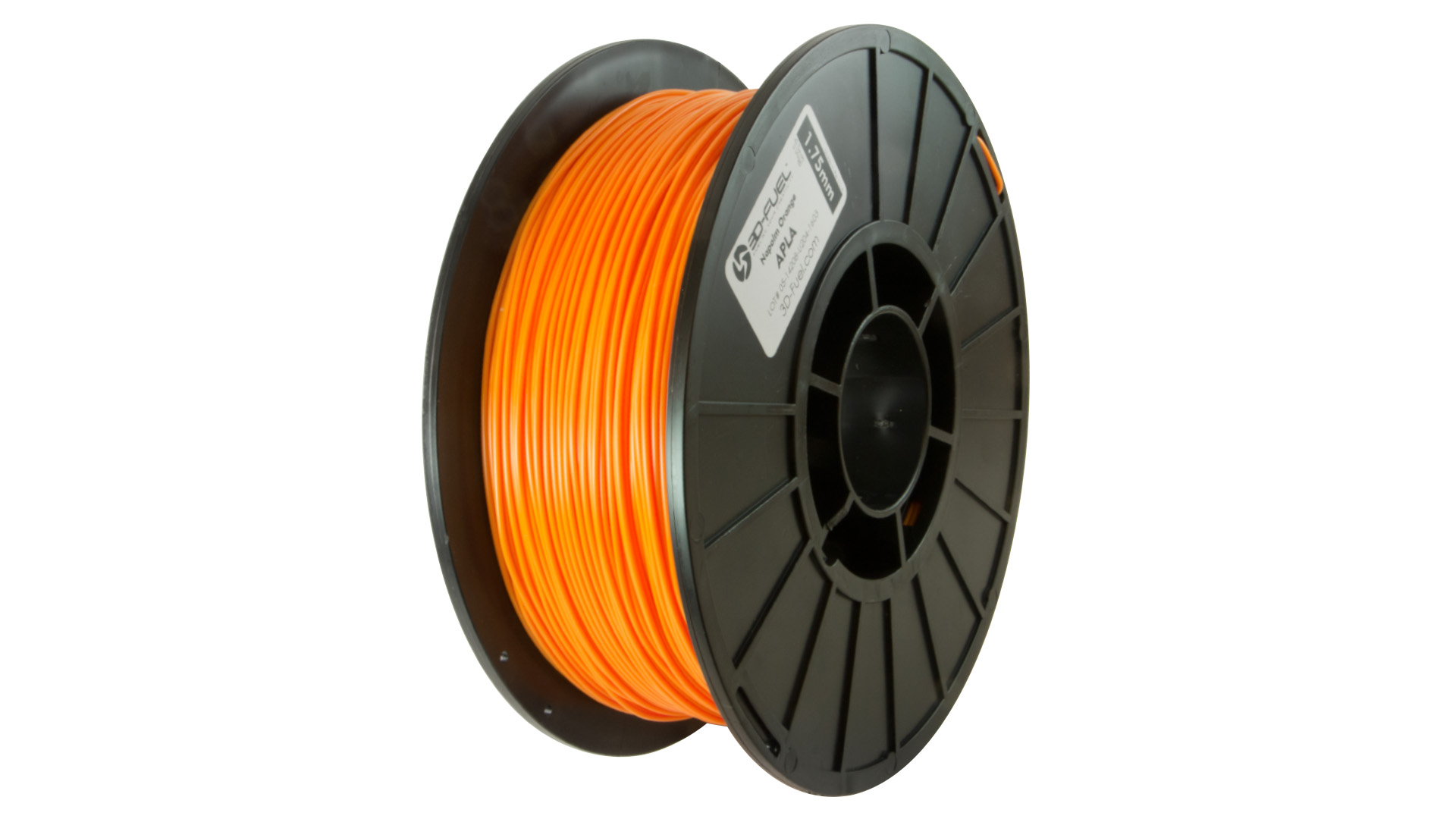 3D-Fuel 1.75mm Napalm Orange APLA spool vertical