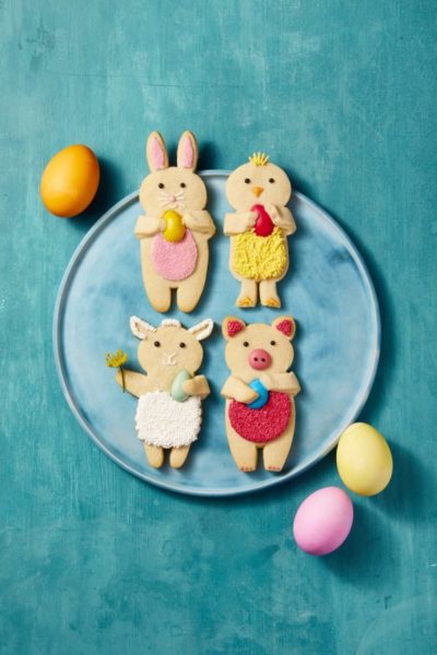 Easter Cookie Cutters with Frosting