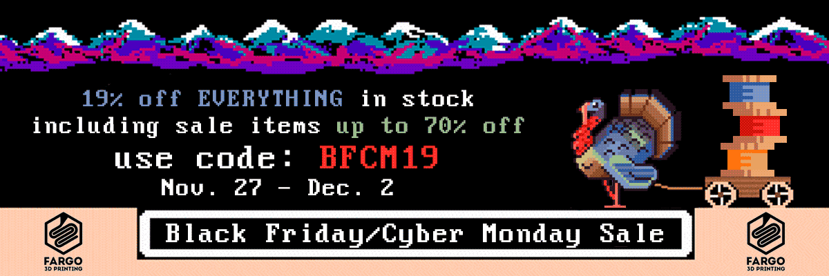 fargo 3d black friday cyber monday 2019