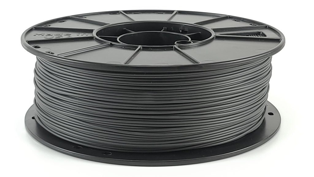 charcoal gray pla filament reel