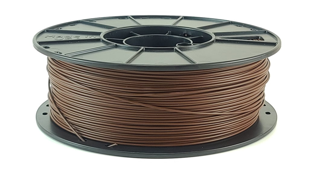 chocolate brown pla filament reel