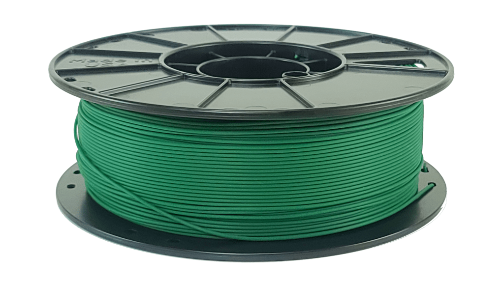 forest green pla 3d printer filament spool
