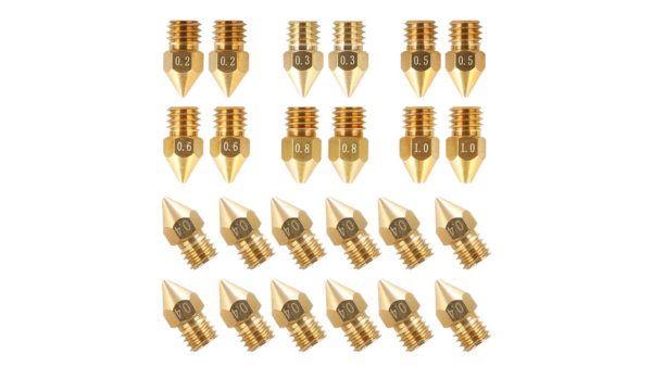 creality brass nozzles variety pack 2
